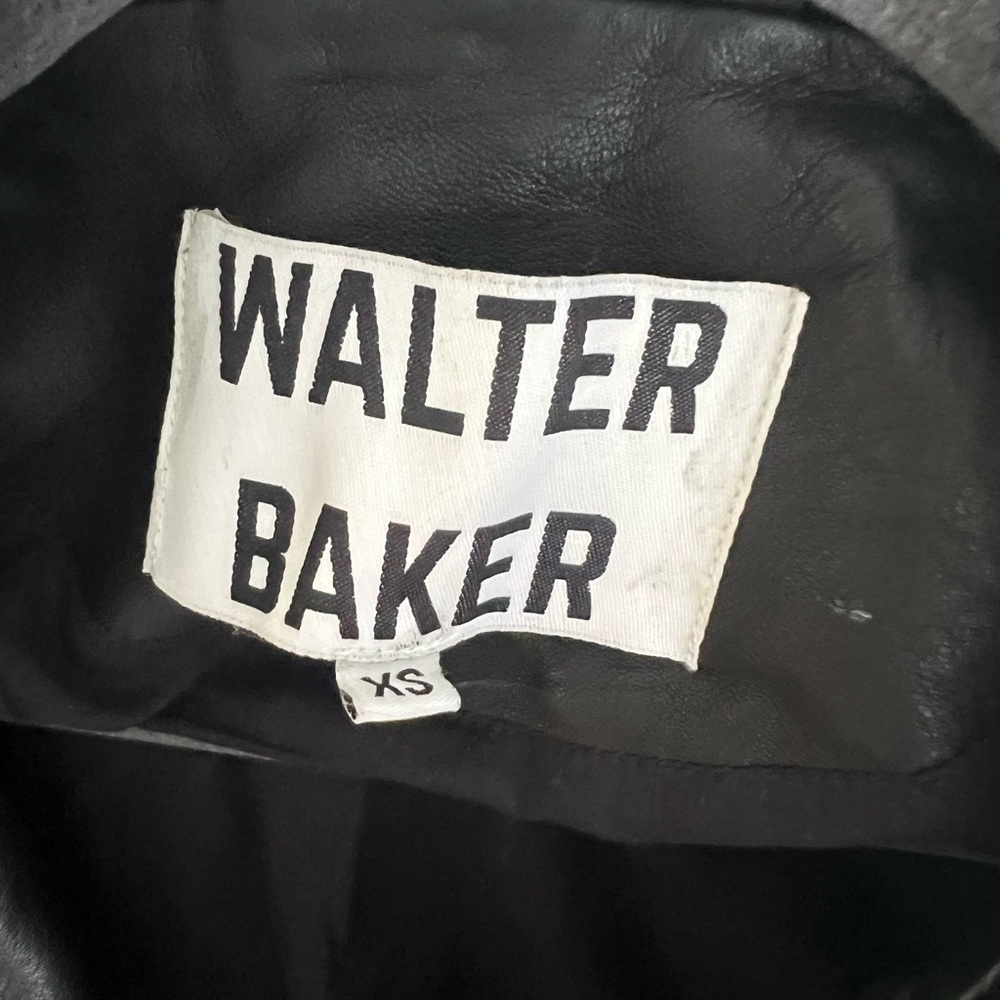 Walter Baker Black Leather Jacket for Women - Picture 2 of 4